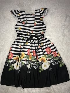 Vestido preto jardim encantado - comprar online