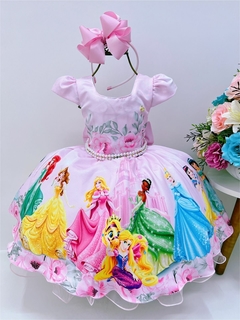 Vestido princesas da Disney luxo