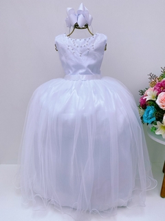 Vestido Layza branco longo