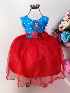 Vestido Galinha pintadinha luxo