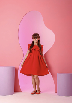 Vestido Agnes vermelho