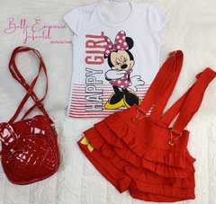 Conjunto Minnie vermelha