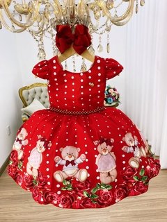 Vestido Ursinhos luxo