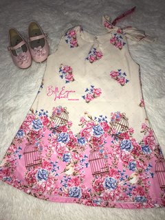Vestido trapézio floral 09 - comprar online