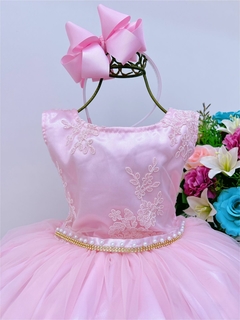Vestido Loren rosa bebê - comprar online