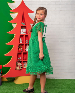 Vestido Emilly tule Verde
