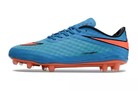 Chuteira Nike Hypervenom Phantom FG - Azul/Laranja - comprar online