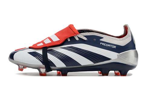 Chuteira Campo Adidas Predator Elite FT 30 Ponta de Aluminio Branca / Azul escuro - comprar online