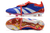 Chuteira Campo Adidas Predator Elite FT 30 Ponta de Aluminio Azul, Vermelho e Branco na internet