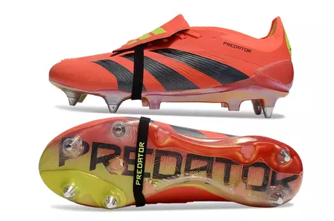 Chuteira Adidas Predator Elite Tongue SG - Laranja/Preto - comprar online