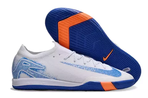Chuteira Nike Mercurial Vapor 16 Elite Futsal - Branco/Azul/Laranja - comprar online