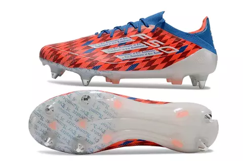 Chuteira Adidas F50 X Campo SG - Branco/Vermelho/Azul - comprar online