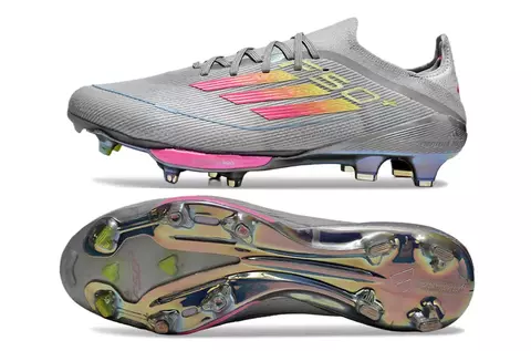 Chuteira Adidas F50 X Campo - Cinza/Rosa - comprar online