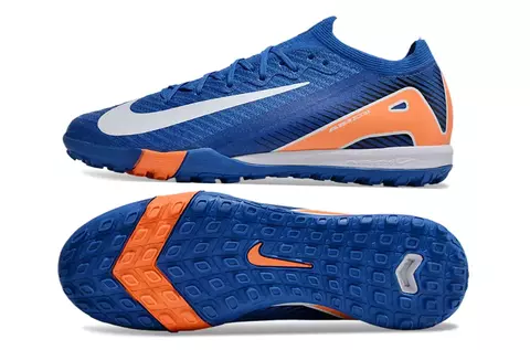 Chuteira Nike Mercurial Vapor 16 Elite Society - Azul/Laranja/Branco - comprar online