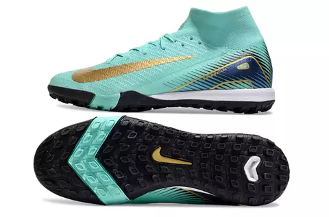 Chuteira Nike Mercurial Superfly 10 Elite Society - Azul/Dourado - comprar online