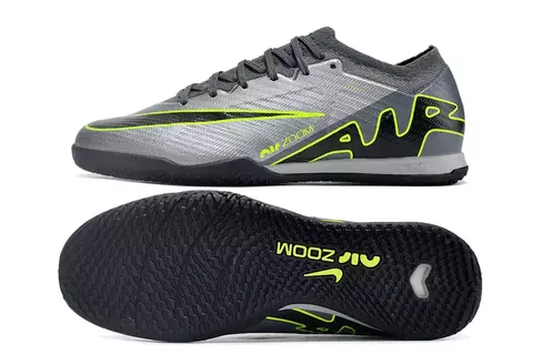 Chuteira Nike Mercurial Vapor 15 Elite Futsal - Cinza/Verde - comprar online
