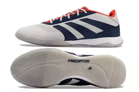 Chuteira Adidas Predator Elite Futsal -Branco/Azul - comprar online