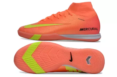 Chuteira Nike Mercurial Superfly 10 Elite Futsal IC - Laranja/Amarelo - comprar online