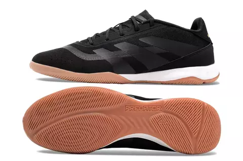 Chuteira Adidas Predator Elite Futsal - Preto/Marrom/Branco - comprar online