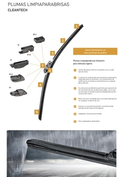 Escobilla Limpiaparabrisas Cleantech 16 Pulgadas 41cm en internet