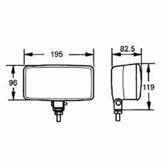 Faro Auxiliar Hella Comet 550 Largo Alcance Ambar en internet