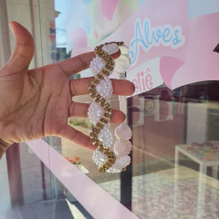 TIARA BORDADA COM STRASS LUXO - comprar online