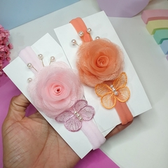 FLOR ROSINHA NA FAIXINHA