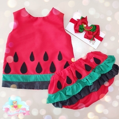 CONJUNTO BEBÊ CALCINHA E VESTIDO - comprar online