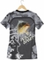 Camiseta Pesca Proteção UV50 Feminina Manga Curta Camuflado - Alemark