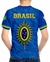 Camiseta Camuflada Brasil Meninos Infantil Blusa Exercito Az na internet