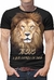 Camiseta Leao de Juda Jesus Gospel criativa Masculina Roupa