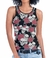 Camiseta regata de Caveira FEMININA Rock Rosas