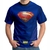 Camiseta superman PLUS SIZE Masculina blusa Roupas azul