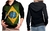 Moletom Bandeira Brasil feminino blusa casaco - comprar online