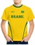Camiseta Seleção Brasil Filtro UV50 Infantil Volei Futebol