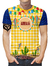 Camiseta Festa Junina Plus Size Masculina Blusa Xadrez Est3 - loja online