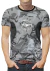 Camiseta Pesca Proteção UV50 Masculina Manga Curta Camuflado