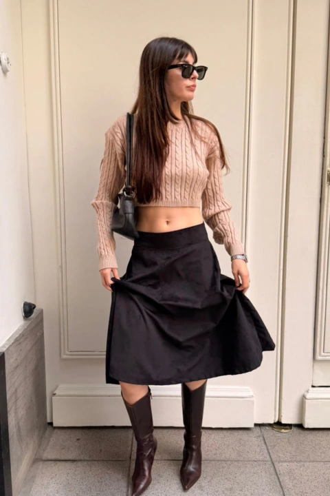 Falda Angie + Sueter crop Angie