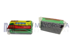 ESPONJA PLATEADA COCINA ECOO. X12