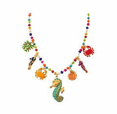 Conjunto Colar Elementos do Mar Colorido na internet