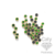 OLHO DE GATO VERDE 3MM - 100 UN