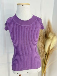 Blusa tricot modal na internet