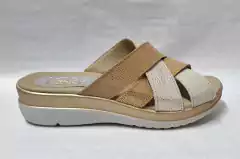 JANDY - ZUECO BASE CONFORT. BEIGE/ORO - ART: 8312 - comprar online