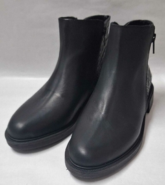 ZOE - LULA. BOTA BAJA DOBLE CIERRE. NEGRA - ART: 8481