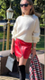 POLLERA VALERIE ROJA - comprar online