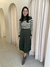 Blusa OLIVIA - Verde e branco - Aima Moda Feminina