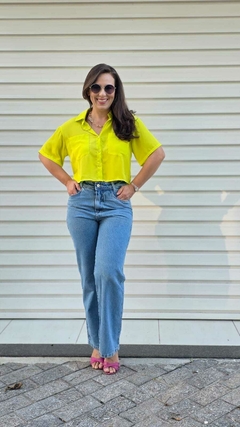 Calça Wide Leg Jeans
