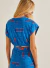 Blusa Cropped Colcci Com Elástico Sport Cycling - Azul - comprar online