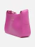 Bolsa Hobo Roxa Betty Pequena Brizza Arezzo - Rosa - comprar online