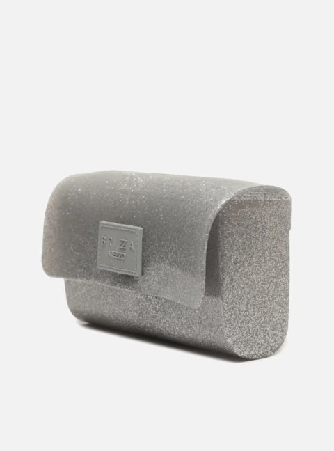 Bolsa Clutch Glitter Square + Lou Brizza Arezzo - Prata